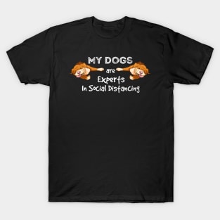 My Dogs Are Experts In Social Distancing T-Shirt